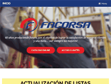 Tablet Screenshot of facorsa.com